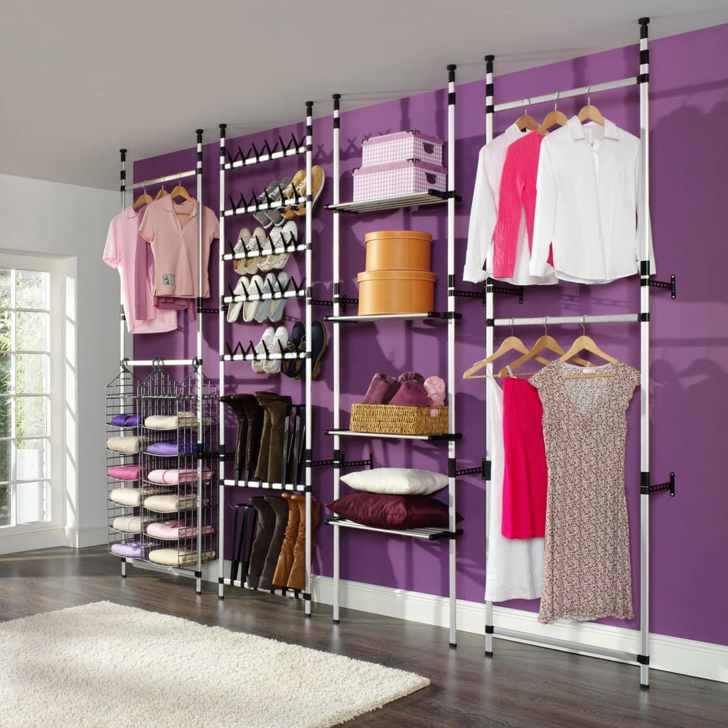 Telescopic Wardrobe with Aluminum Poles