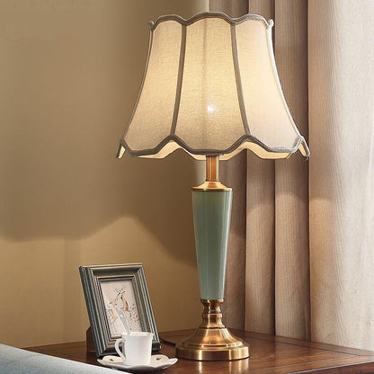 Bedroom Bedside Ceramic Table Lamp Warm Creative Living Room Study Household Lamps