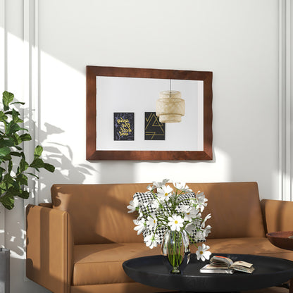 41.5 X 28 Inches Farmhouse Wall Mirror With Solid Wood Frame