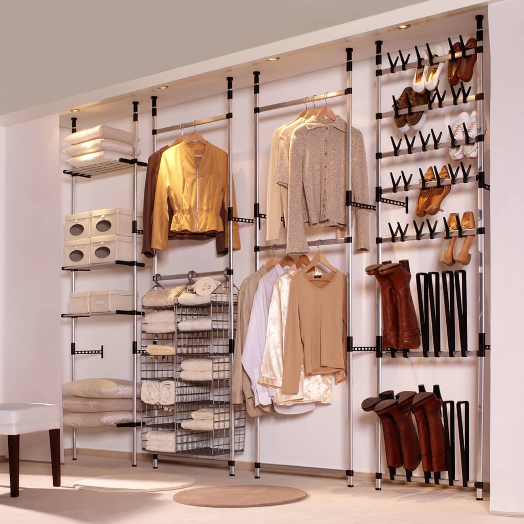 Telescopic Wardrobe with Aluminum Poles