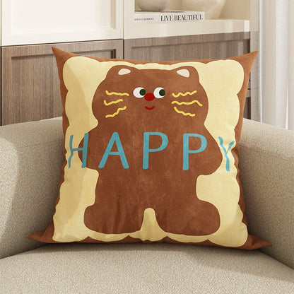 New Cute Dog Pillowcase Bedroom Cushion Cover Sofa Cushions Pillows Cover 45x45cm Pillow Case Home Decoration Car Office Seat