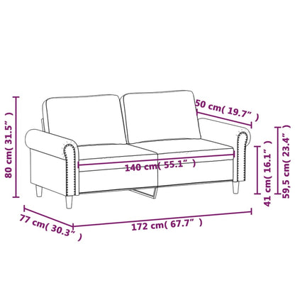 2-seater sofa 140 cm velvet   3-seater sofa 180